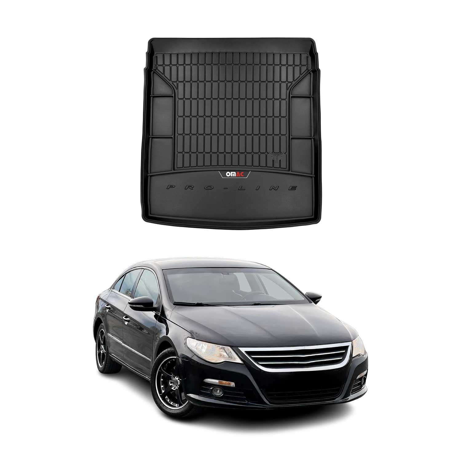 OMAC Gummi Kofferraumwanne für VW Passat CC Fastback 2012-2016 TPE Laderaumwanne