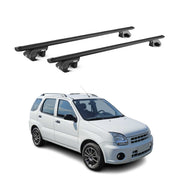 Dachträger Grundtäger für Subaru Justy 2003-2007 90kg Aluminium Schwarz ABE