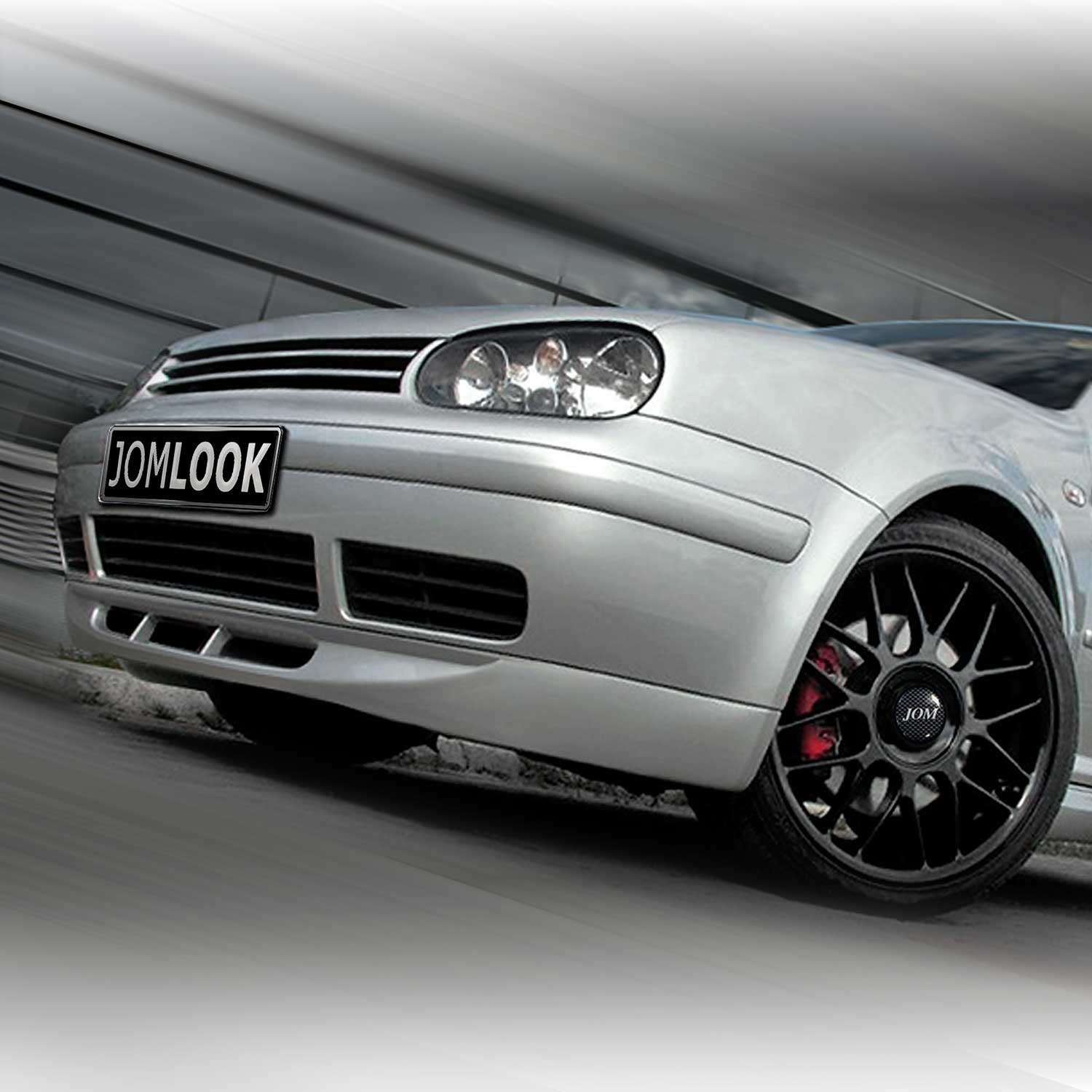 JOM Frontspoiler Lippe Stoßstange Splitter für VW Golf MK4 schwarz matt 1tlg