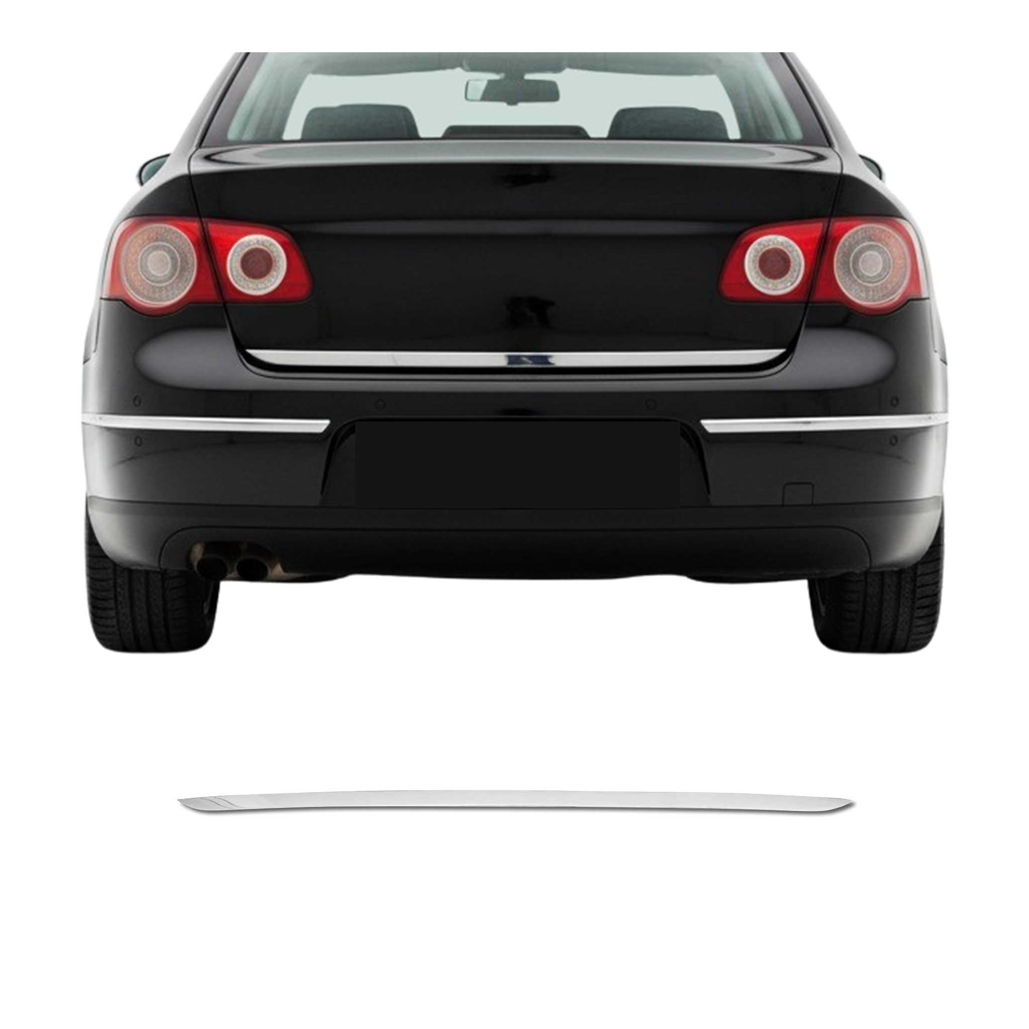 Kofferraumleiste Heckklappe Leiste für VW Jetta 2005-2010 Untere Chrom Edelstahl