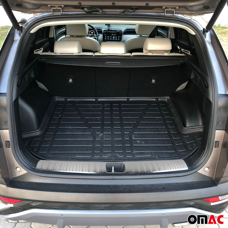 Innen Ladekantenschutz Stoßstange für Hyundai Tucson 2015-2020 Gebürstet Chrom