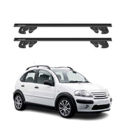 Dachträger Grundtäger für Citroën C3 XTR 2004-2009 Alu 90kg TÜV Schwarz 2tlg