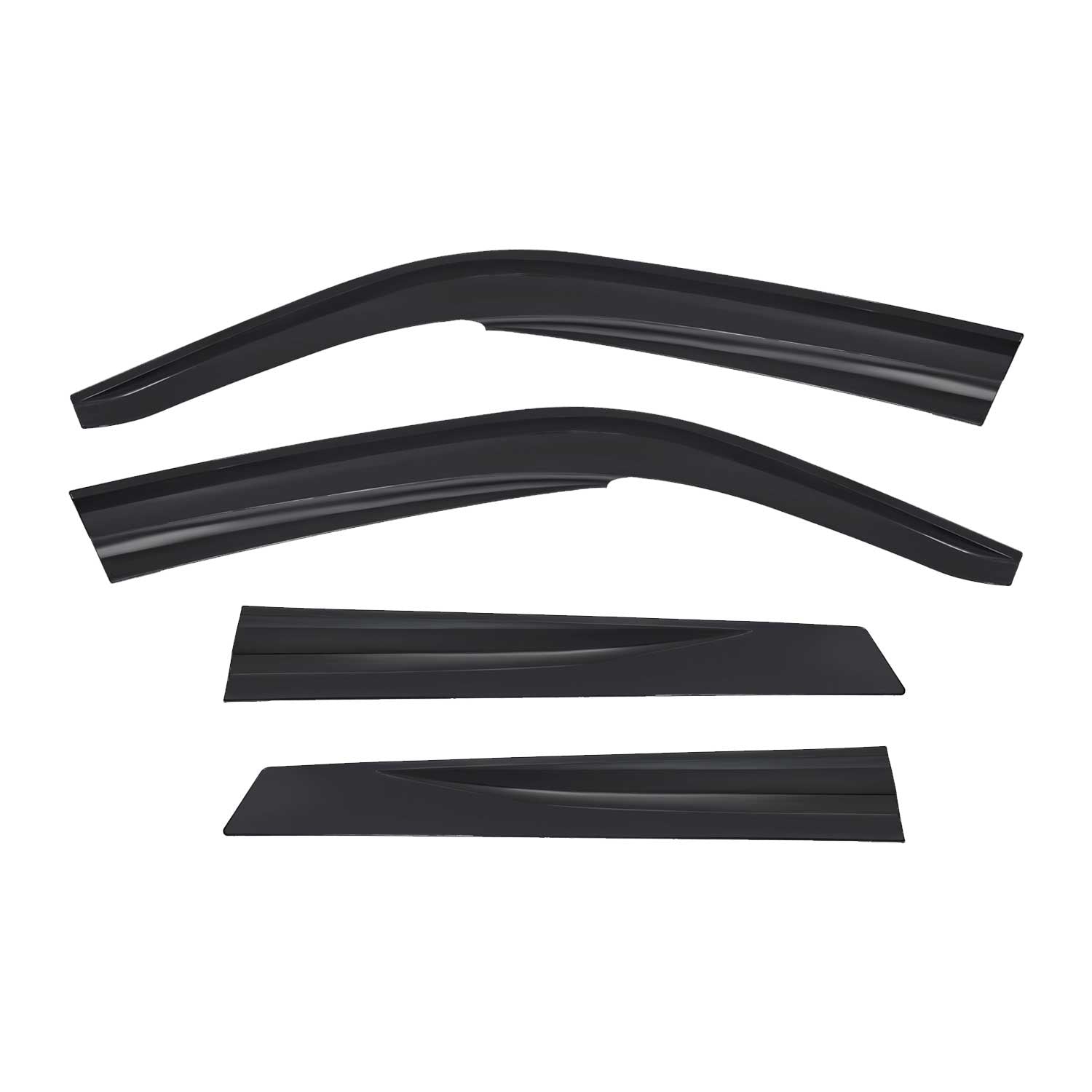 4x Windabweiser Regenabweiser für Opel Vectra B 1995-2003 Acryl Dunkel
