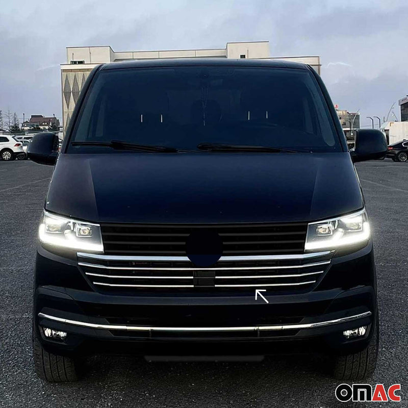 Kühlergrill Leisten für VW T6.1 Transporter 2019-2024 Highline Chrom 5x
