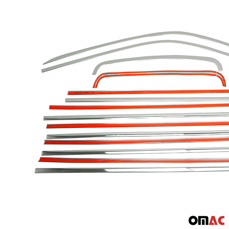 Fensterleisten Zierleisten für VW Caravelle T5 2003-2015 L2 Langer Chrom