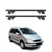 Dachträger Grundtäger für Ford Galaxy I 1995-2006 Alu 90kg TÜV Schwarz 2tlg