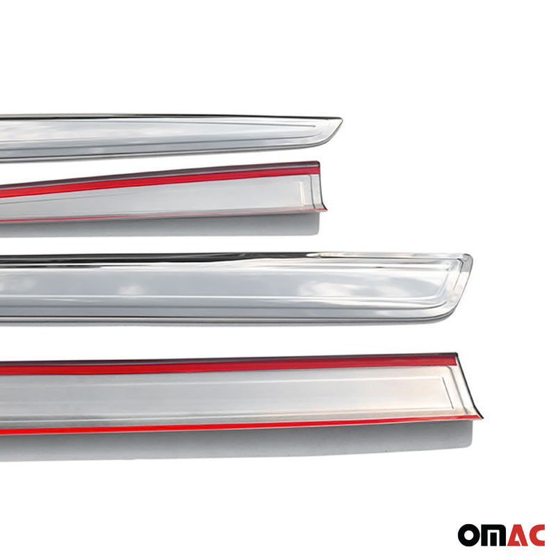 Seitentürleiste Türleisten Türschutzleiste für Mercedes Citan 2012-2021 Chrom 4x