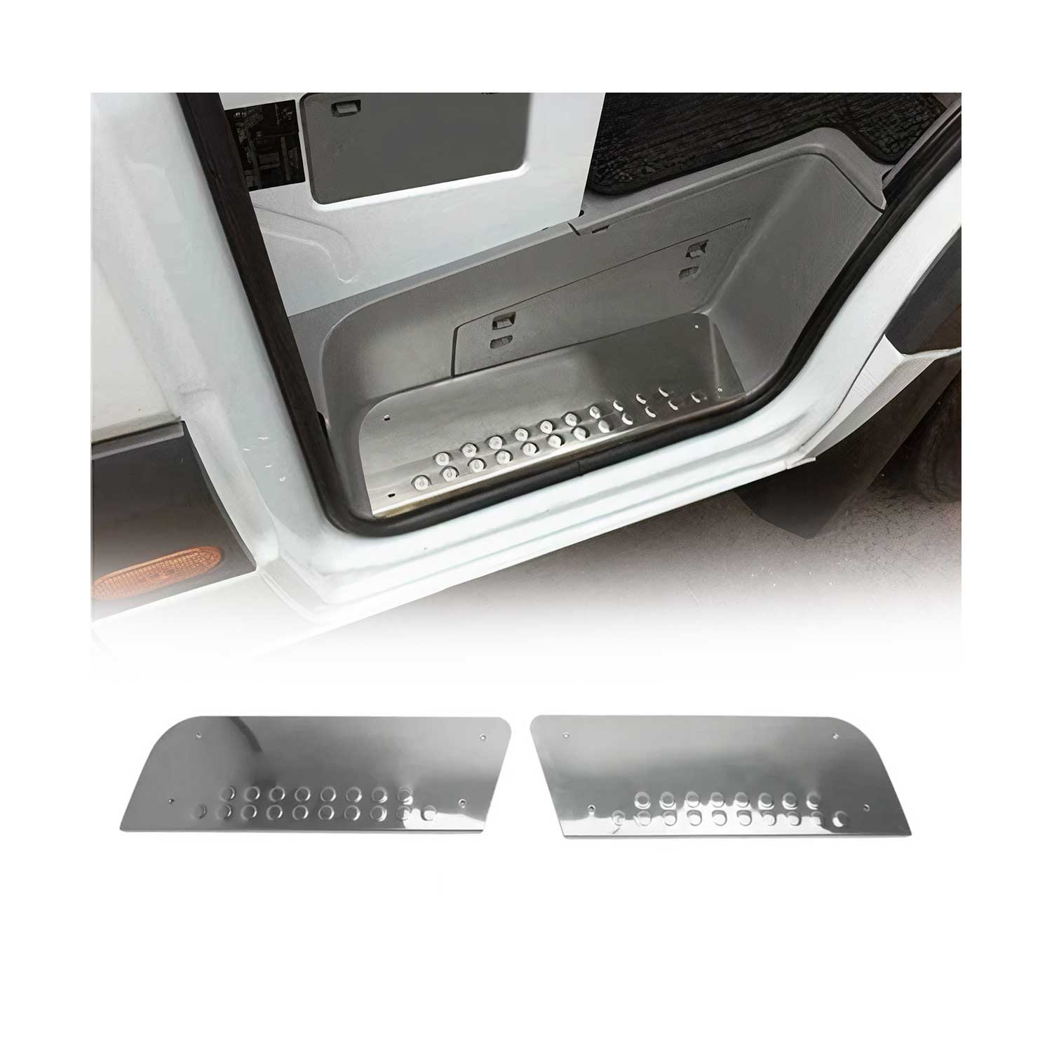 Chrom Einstiegsleisten Türschweller für VW Crafter 2006-2017 Silber 2tlg