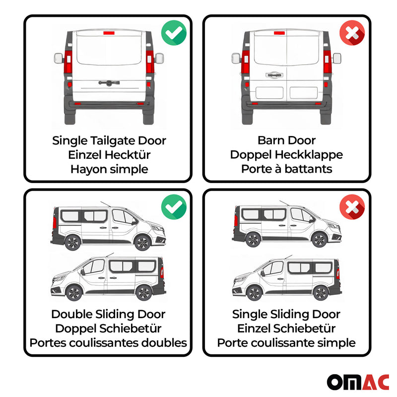 Sun protection curtains MADE to measure curtains for Renault Trafic 2001-2014 long red 10x