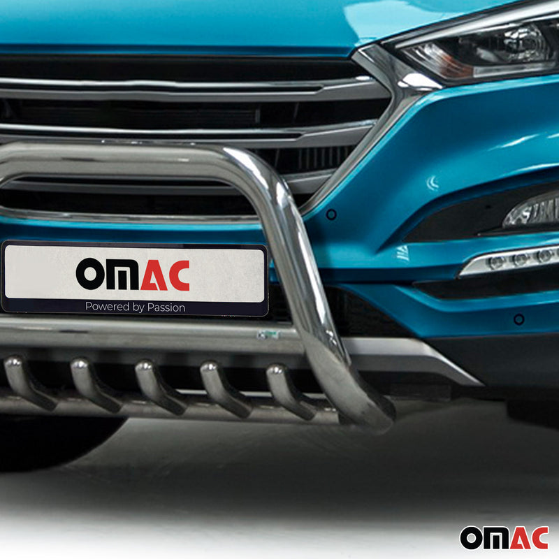 Edelstahl Frontschutzbügel für Hyundai Tucson 2015-2020 mit ABE Silber