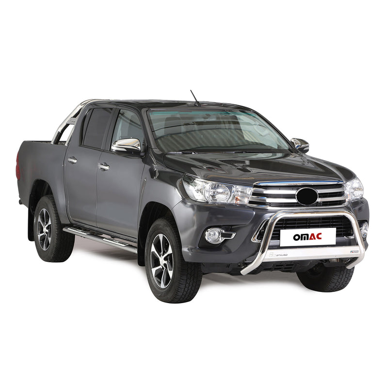 Frontbügel Frontschutzbügel für Toyota Hilux 2016-2018 ø63mm Stahl Silber Schutz