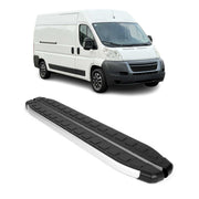 Seitenbretter Trittbretter für Peugeot Boxer 2006-2026 L4 Langer Alu Schwarz
