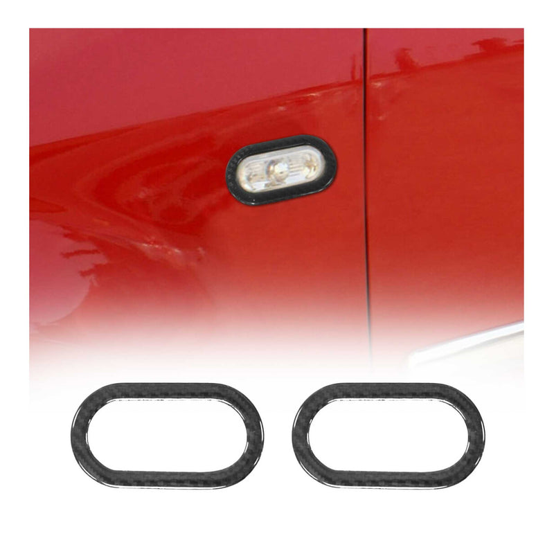 Blinkerrahmen Blinker für Skoda Fabia & Octavia 1996-2010 Kohlefaser Schwarz 2x