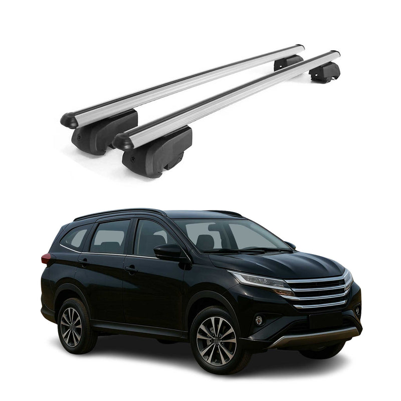 Dachträger Grundtäger für Daihatsu Terios 2017-2025 75kg Aluminium Silber 2 tlg