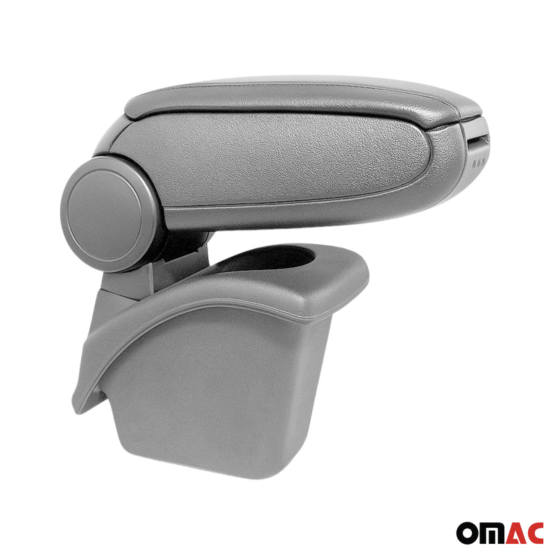 Mittelarmlehne Armlehne Mittelkonsole für Renault Megane 2002-2009 PU-Leder Grau
