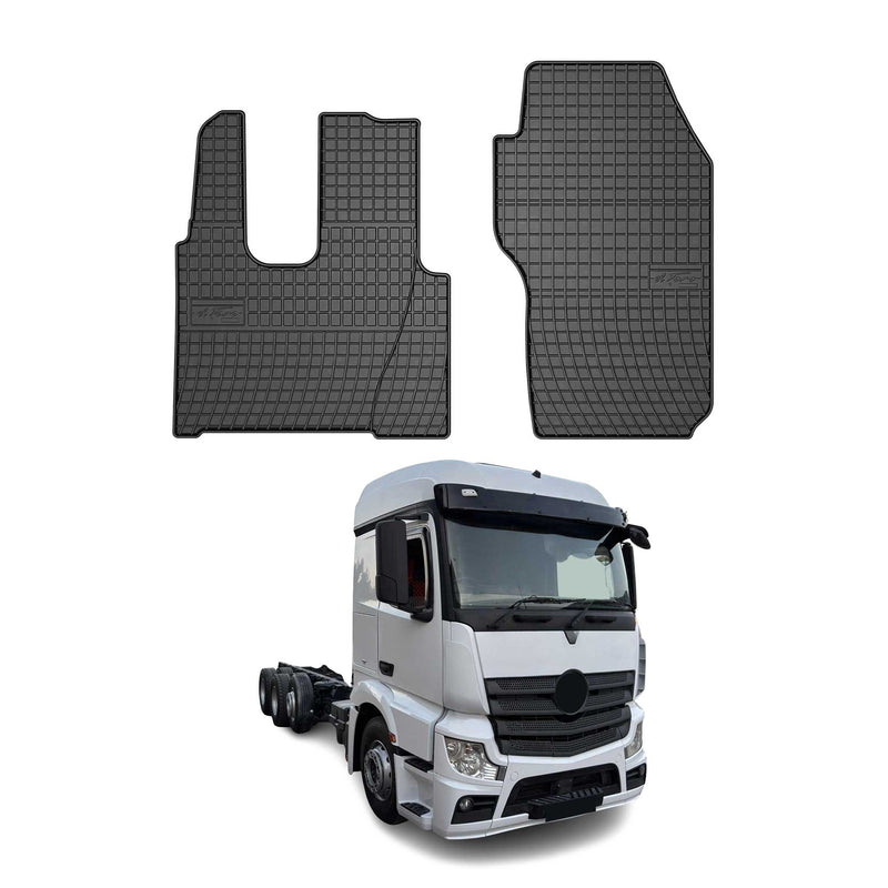 OMAC Gummi Fußmatten für Mercedes Actros MP4 2012-2020 Non Pneuatic Seat 2x