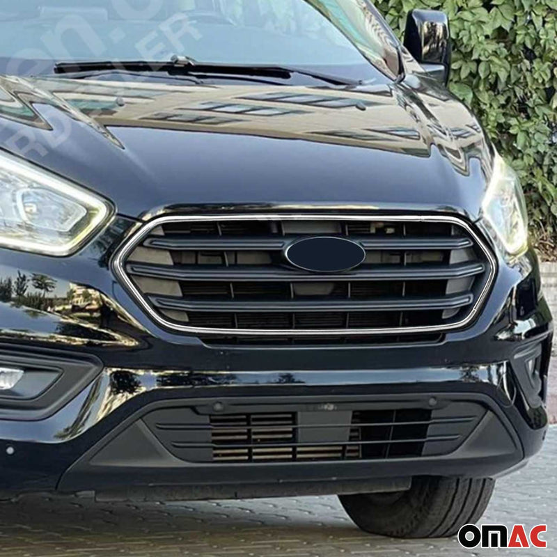 Kühlergrill Leisten Grillleisten für Ford Transit Custom 2018-2023 Chrom 4x