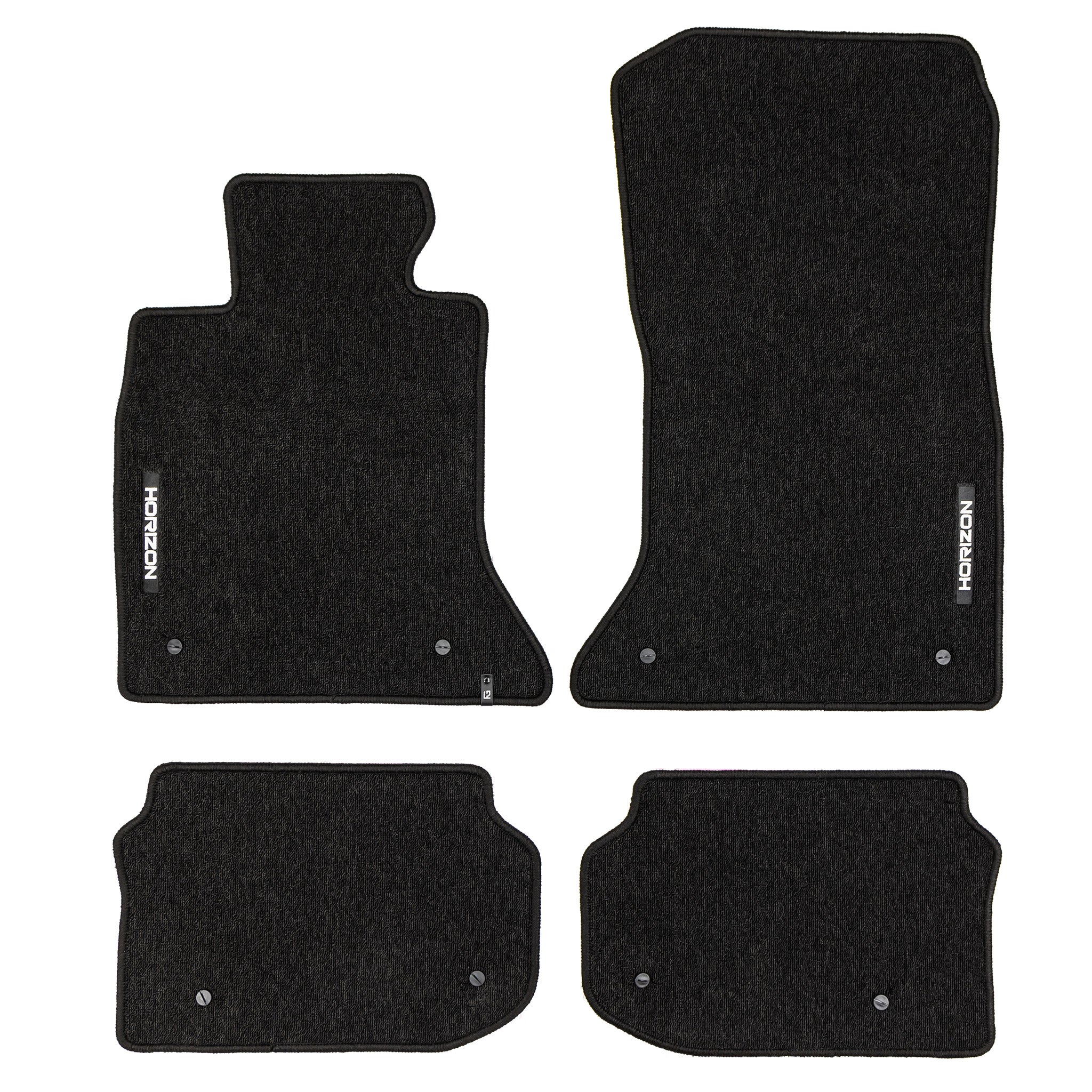 Velours Fußmatten für BMW 5er F10 F11 2010-2017 Autoteppich Schwarz 4 teile