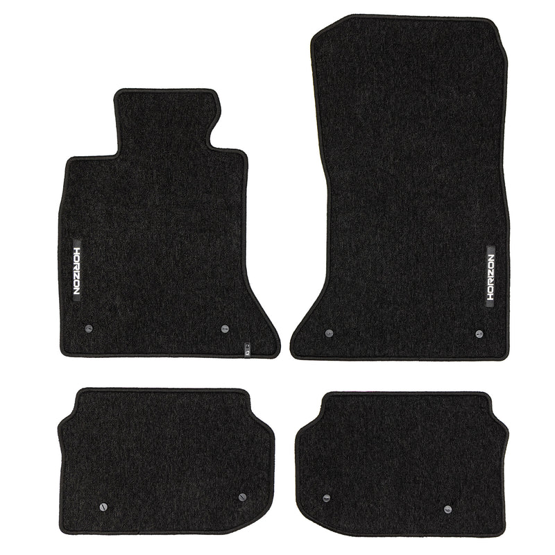 Velours Fußmatten für BMW 5er F10 F11 2010-2017 Autoteppich Schwarz 4 teile