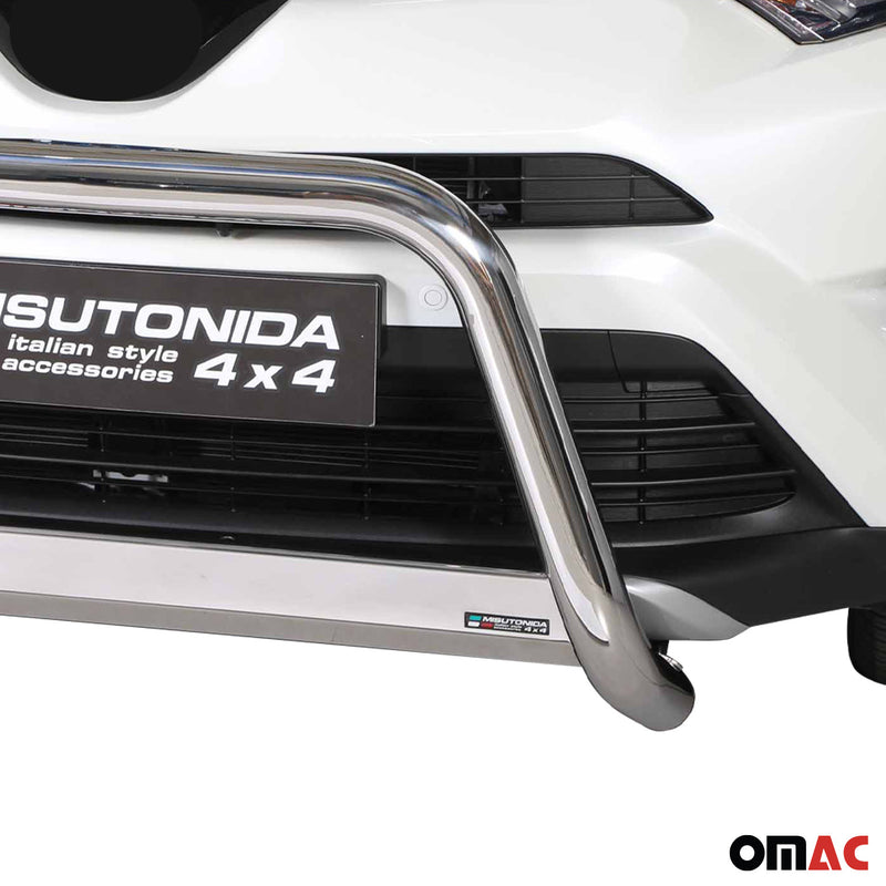 Frontbügel Frontschutzbügel für Toyota RAV4 Hybrid One 2016-2018 ø63 Stahl Grau
