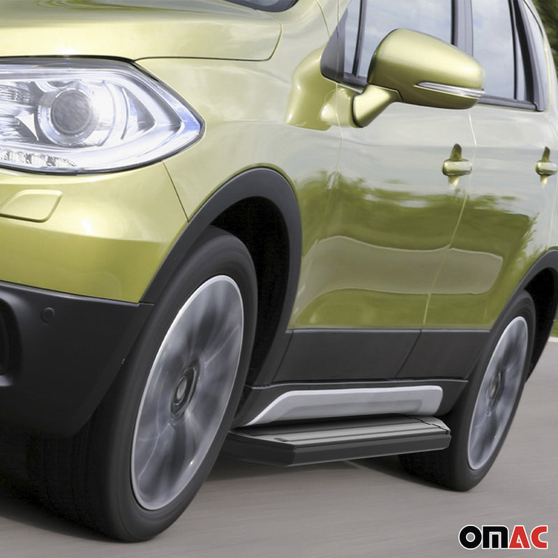 Trittbretter Seitenschweller für Suzuki Vitara 2015-2024 Alu Schwarz ABE