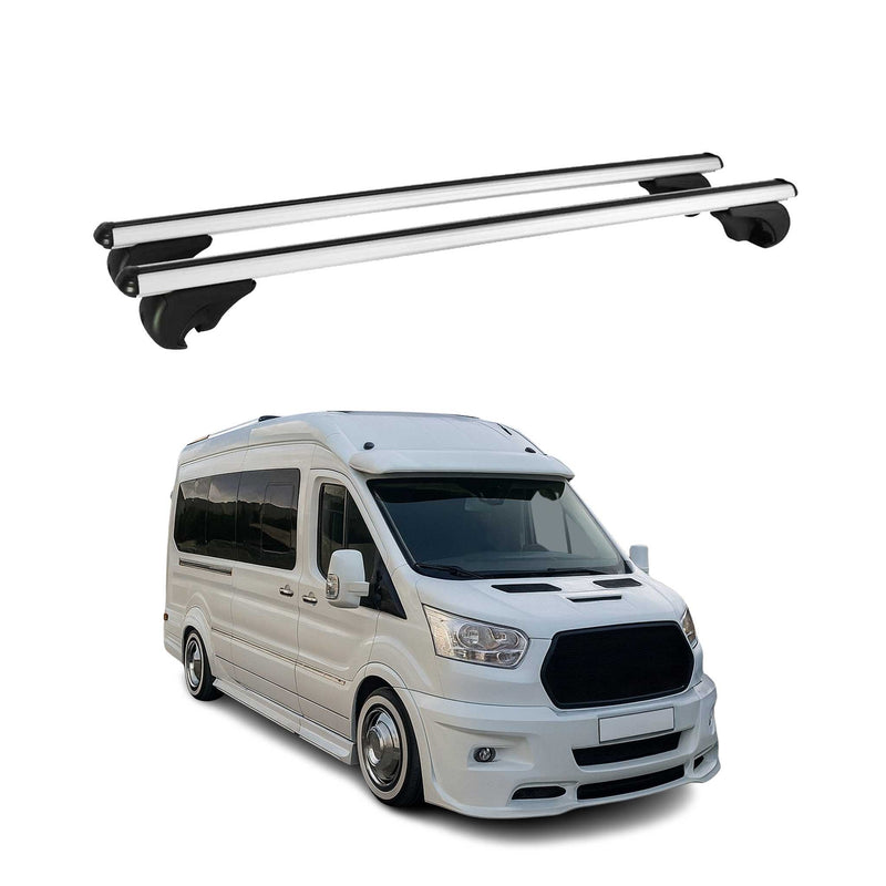 Dachträger Grundtäger für Ford Transit 2014-2025 75kg Aluminium Silber 2 tlg