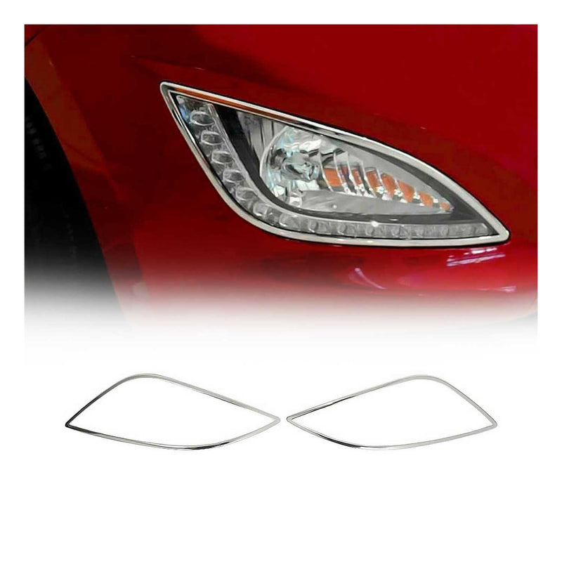Nebelscheinwerfer Rahmen Umrandung für Hyundai i20 Facelift 2012-2014 Chrom 2x