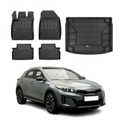 OMAC Fußmatten & Kofferraumwanne Set für Kia XCeed 2019-2026 Gummi Schwarz 5x