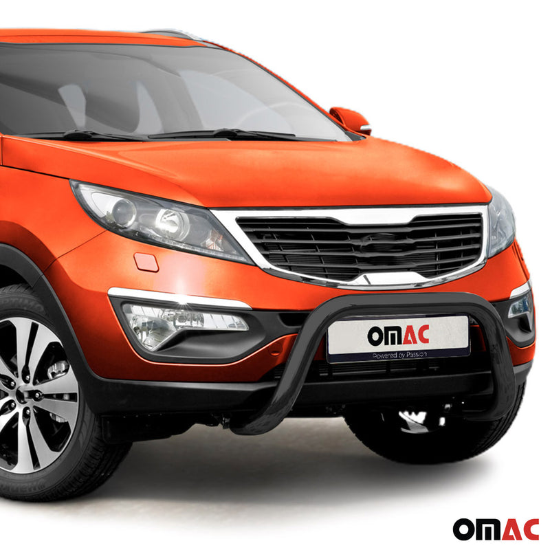 Stahl Frontbügel Frontschutzbügel für Kia Sportage 2010-2015 mit ABE Schwarz