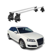 Menabo Dachträger Grundtäger für Audi A3 8P 3tür 2003-2012 50kg Stahl Silber 2x