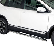 Edelstahl Seitenschweller Schwellerrohre für Honda CR-V Hybrid 2017-2022 Silber