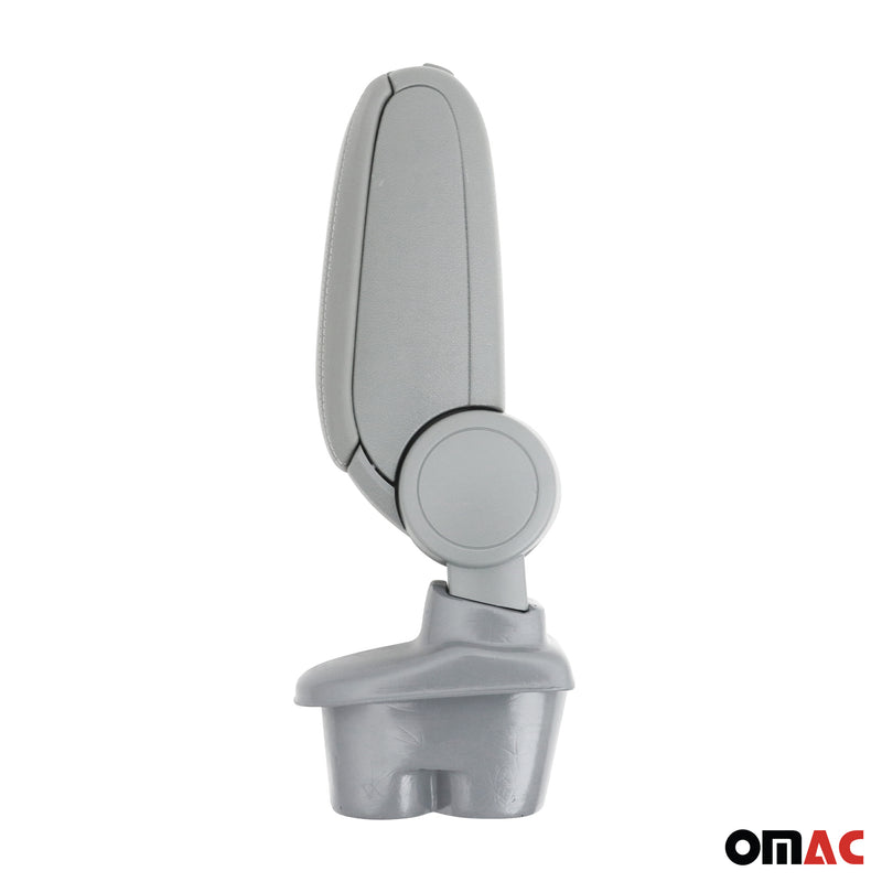 Mittelarmlehne Armlehne Mittelkonsole für Peugeot 207 2006-2015 PU-Leder Grau