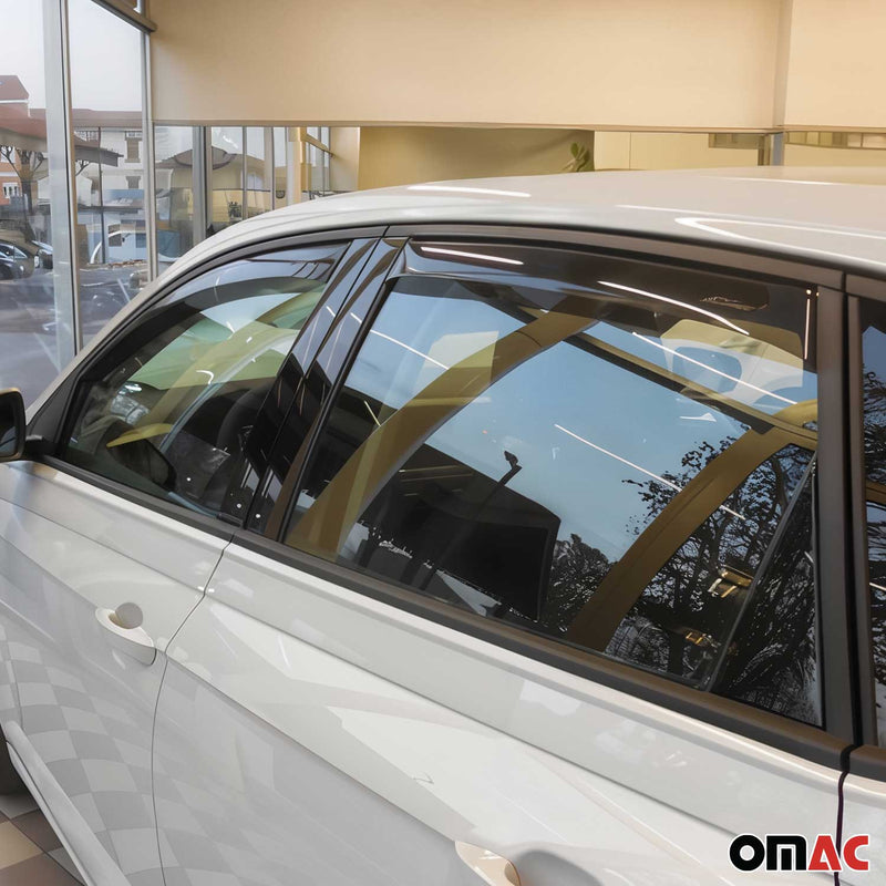 Windabweiser Regenabweiser für VW Polo 2017-2025 Dunkel Acryl 4tlg