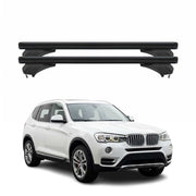 Menabo Dachträger Grundtäger für BMW X3 F25 2010-2017 Aluminium Schwarz 2 tlg