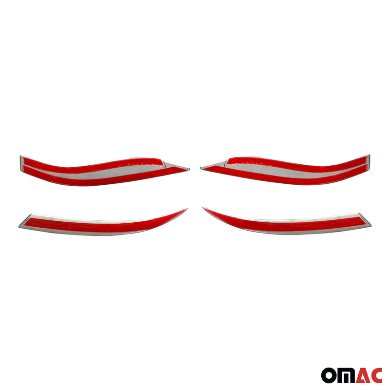 Rücklicht Leisten Heckleuchte für Renault Clio 2019-2025 Edelstahl Silber 4tlg