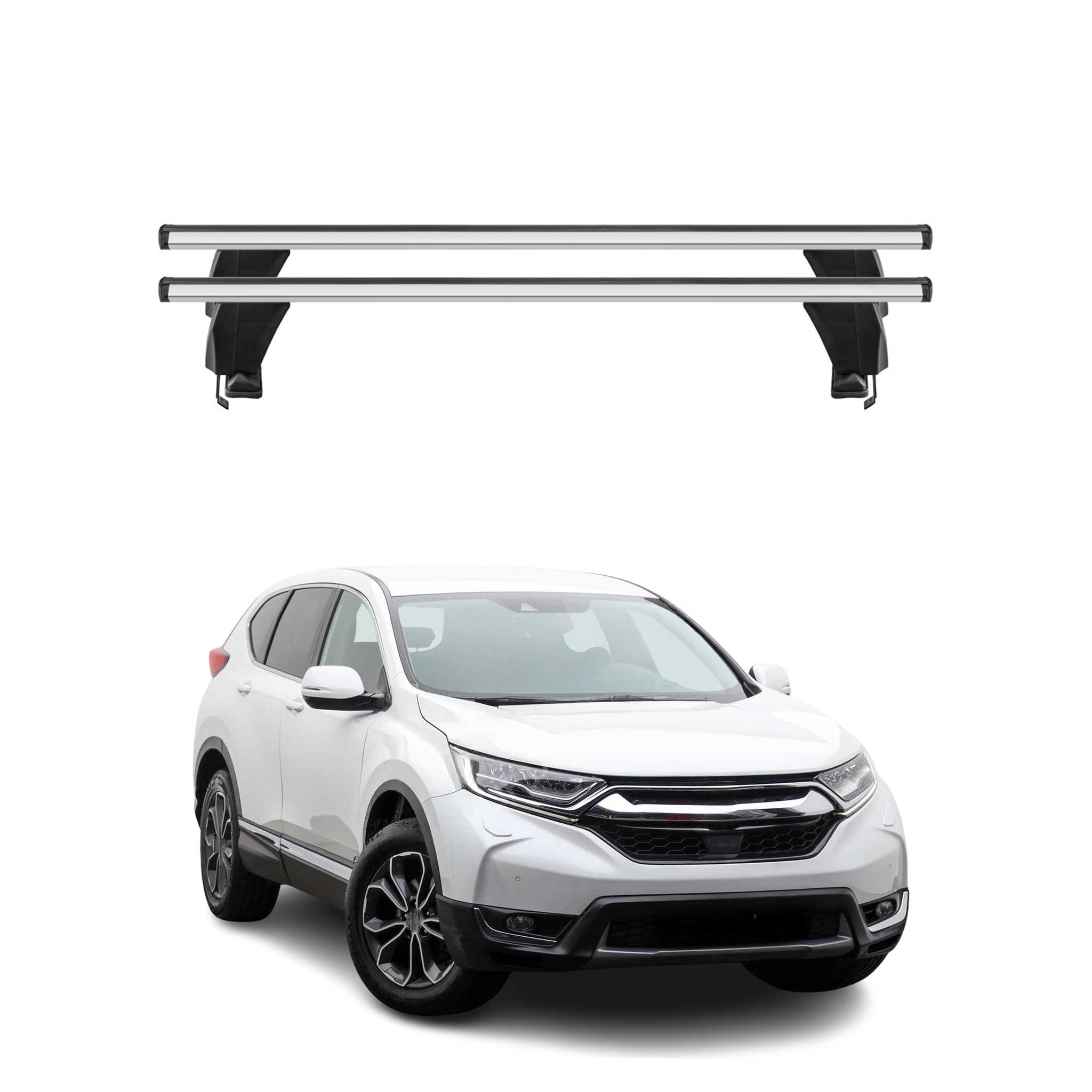 Menabo Dachträger Grundtäger für Honda CR-V mk5 2017-2022 50kg Alu Silber 2 tlg