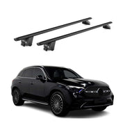 Dachträger für Mercedes GLC X254 2022-2026 100kg Aluminium Schwarz 2 tlg ABE
