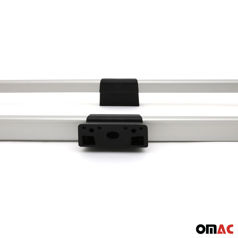 Dachreling + Dachträger für VW Caddy 2003-2015 L2 Langer Aluminium Silber 4x