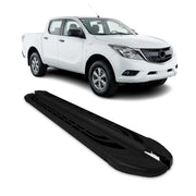Trittbretter Seitenschweller für Mazda BT-50 DoubleCab 2011-2021 Alu Schwarz