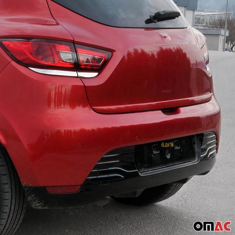 Kofferraumleiste Heckklappe Leiste für Renault Clio 2012-2019 Edelstahl Rot 1tlg