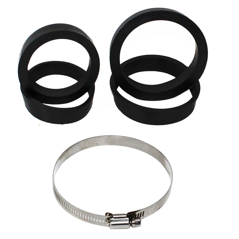 JOM offener Sport Luftfilter Rot inkl. Adapterringe für Universal Rot Chrom