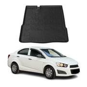 Kofferraumwanne Laderaumwanne für Chevrolet Aveo 2012-2024 Stufenheck Gummi TPE