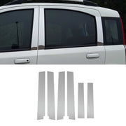 B-Säule Türsäulen Verkleidung für Fiat Panda 2003-2012 Edelstahl Chrom 6tlg