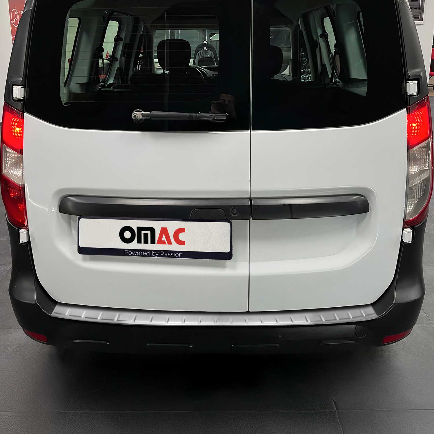 Ladekantenschutz Stoßstangenschutz für Dacia Dokker 2012-2024 Gebürstet Chrom