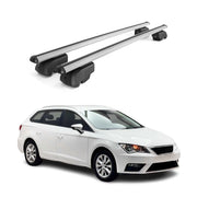 Dachträger Gepäckträger für Seat Leon Kombi 2014-2023 ABE Aluminium Grau 2x