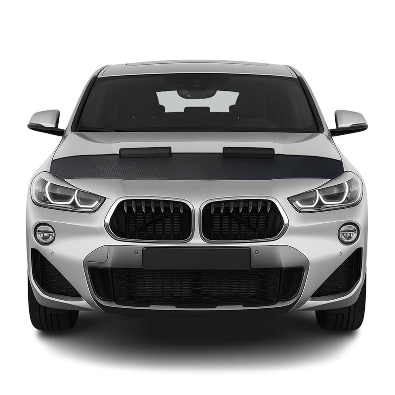 Haubenbra Steinschlagschutz Bonnet Bra für BMW X2 F39 2018-2023 Carbon Halb