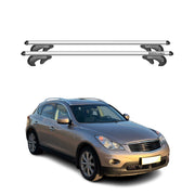 Dachträger Gepäckträger für Infiniti EX35 EX37 2008-2013 Aluminium Grau 2 tlg