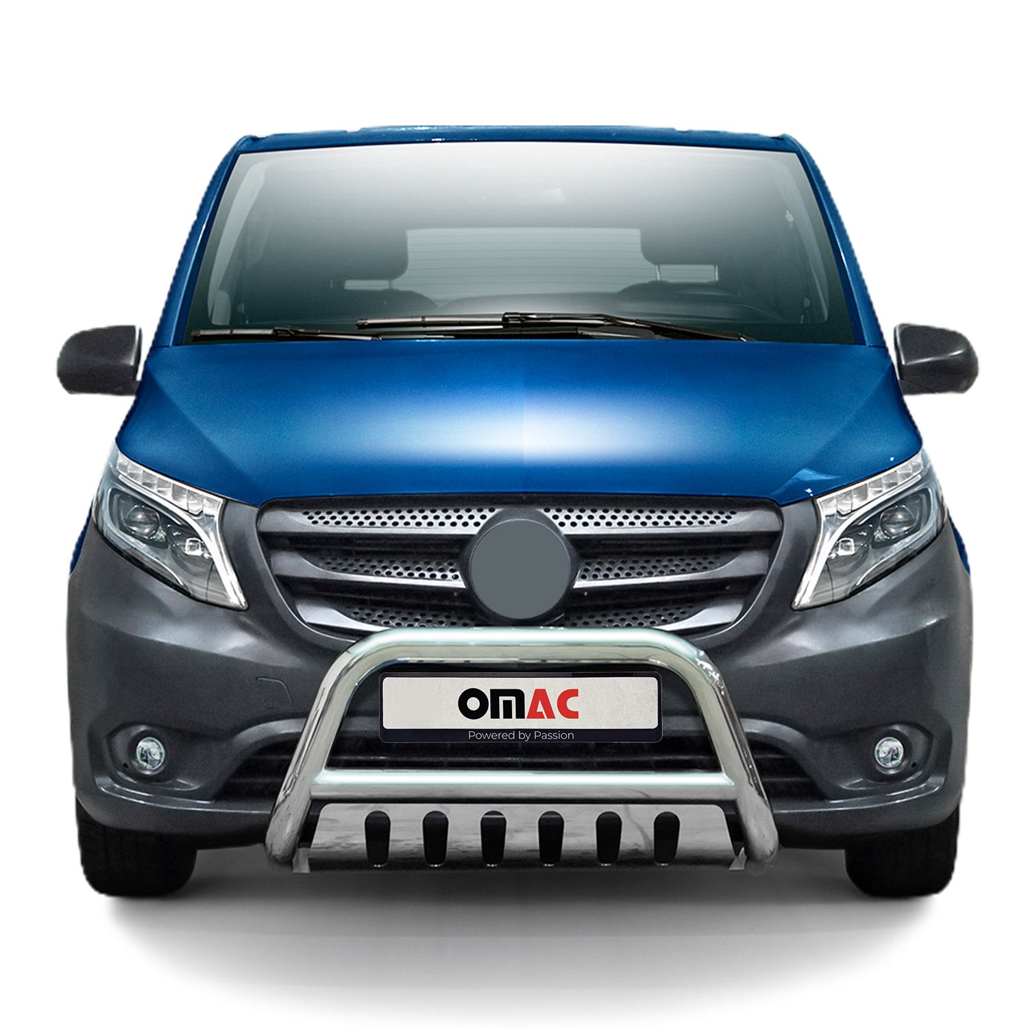 Frontbügel Schutz Edelstahl für Mercedes Vito W447 2014-2019 Pre-FL ABE Silber