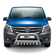 Frontbügel Schutz Edelstahl für Mercedes Vito W447 2014-2019 Pre-FL ABE Silber