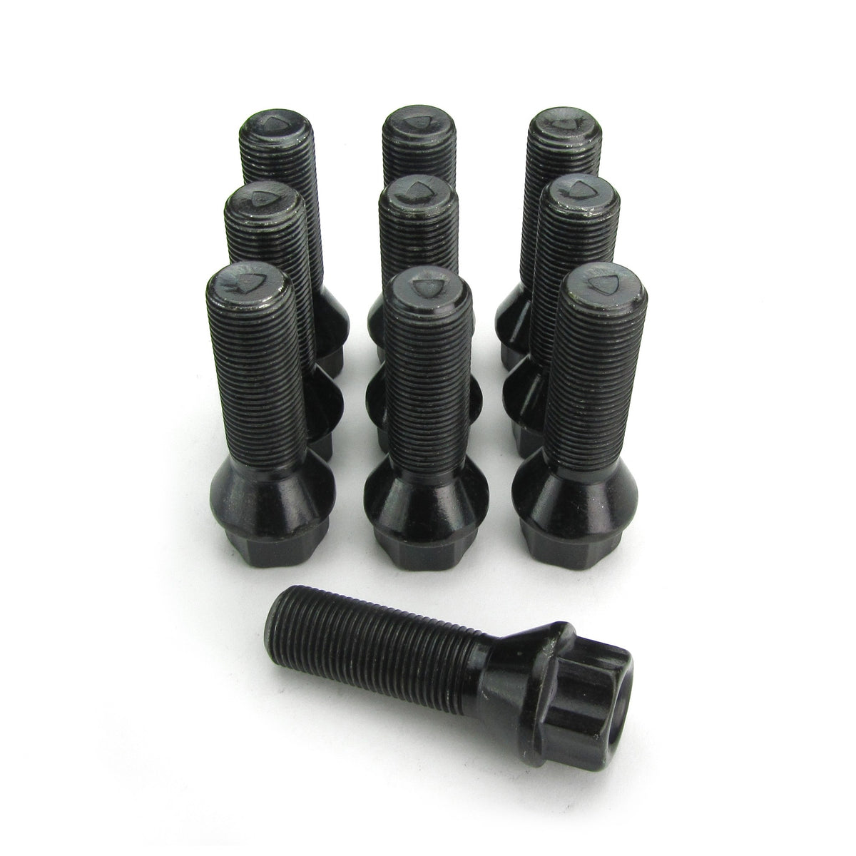 JOM Radbolzen Kegelbund M14x1,25 38mm (10 St) Schwarz